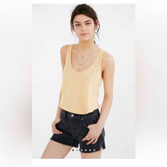 BDG Indigo mid rise breezy short Frayed Hem Jean Shorts button fly size 24. - Picture 1 of 12